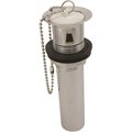 Keeney Mfg 1-1/4 in. x 12 in. 22-Gauge Pop Up Plug Assembly with Stopper in Chrome 1065PC